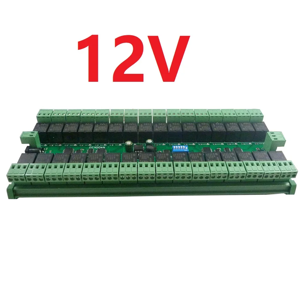 Modulo Relè 8 Canali 12V Con Modbus RTU RS485 - Per PLC, Lampade, Fotocamere PTZ