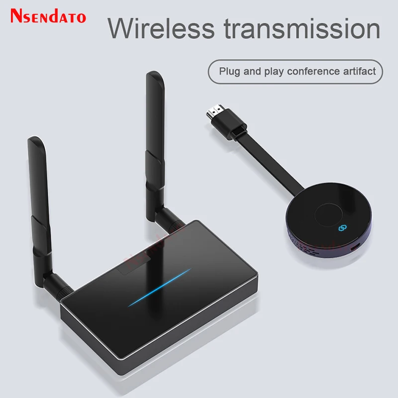 50M Wireless HDMI-compatible Video Transmitter &amp Receiver Extender Adapter Wifi Display TV Stick Switch for Monitor Projector PC |