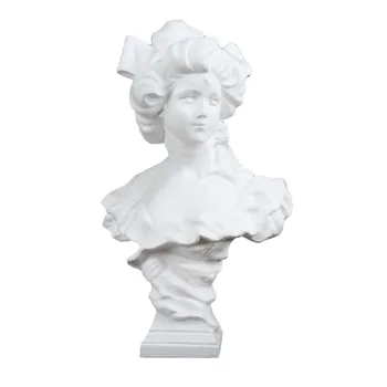 

52CM Western Girls Bust Gypsum Kayoing Head Portraits Art&Craft Statue Line Drawing Teaching Aids Bust Art Ornaments M3928