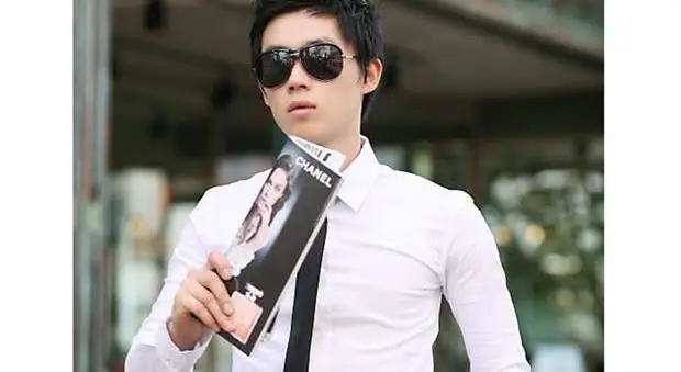 Мужская модная тонкая деловая Повседневная рубашка ярких цветов с длинными рукавами, роскошная стильная повседневная приталенная Повседневная рубашка