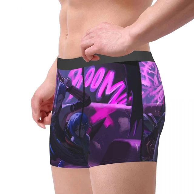 Arcane League of Legends Sit Jinx Underpants Cotton Panties Man Underwear  Print Shorts Boxer Briefs - AliExpress