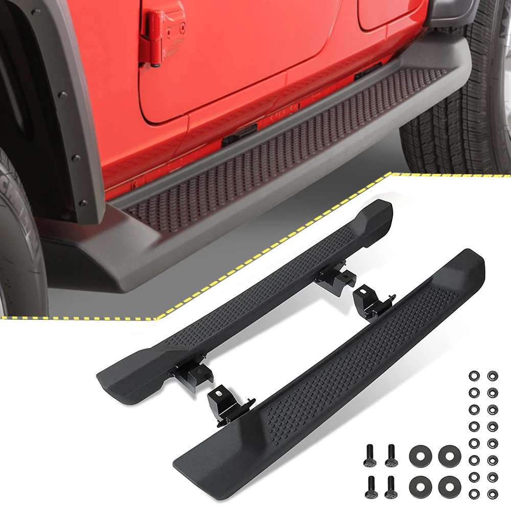 1 Pair Door Side Step Running Boards Protector Bar Fit for 2018 2019 2020  2021 Jeep- Wrangler- JL Unlimited 2 Door 2D - AliExpress