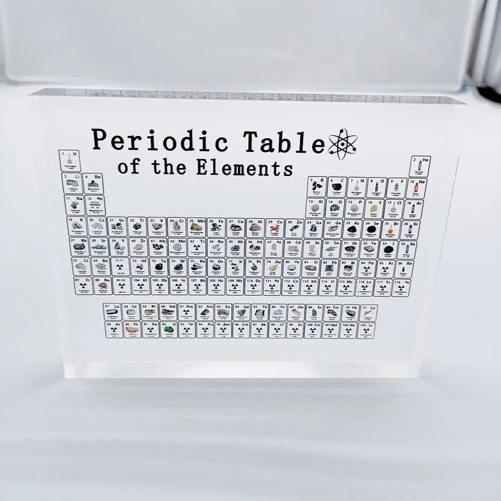 

Printing Version Acrylic Periodic Table Display Kids Teaching tool Birthday Gifts Chemical Element Frame Decoration
