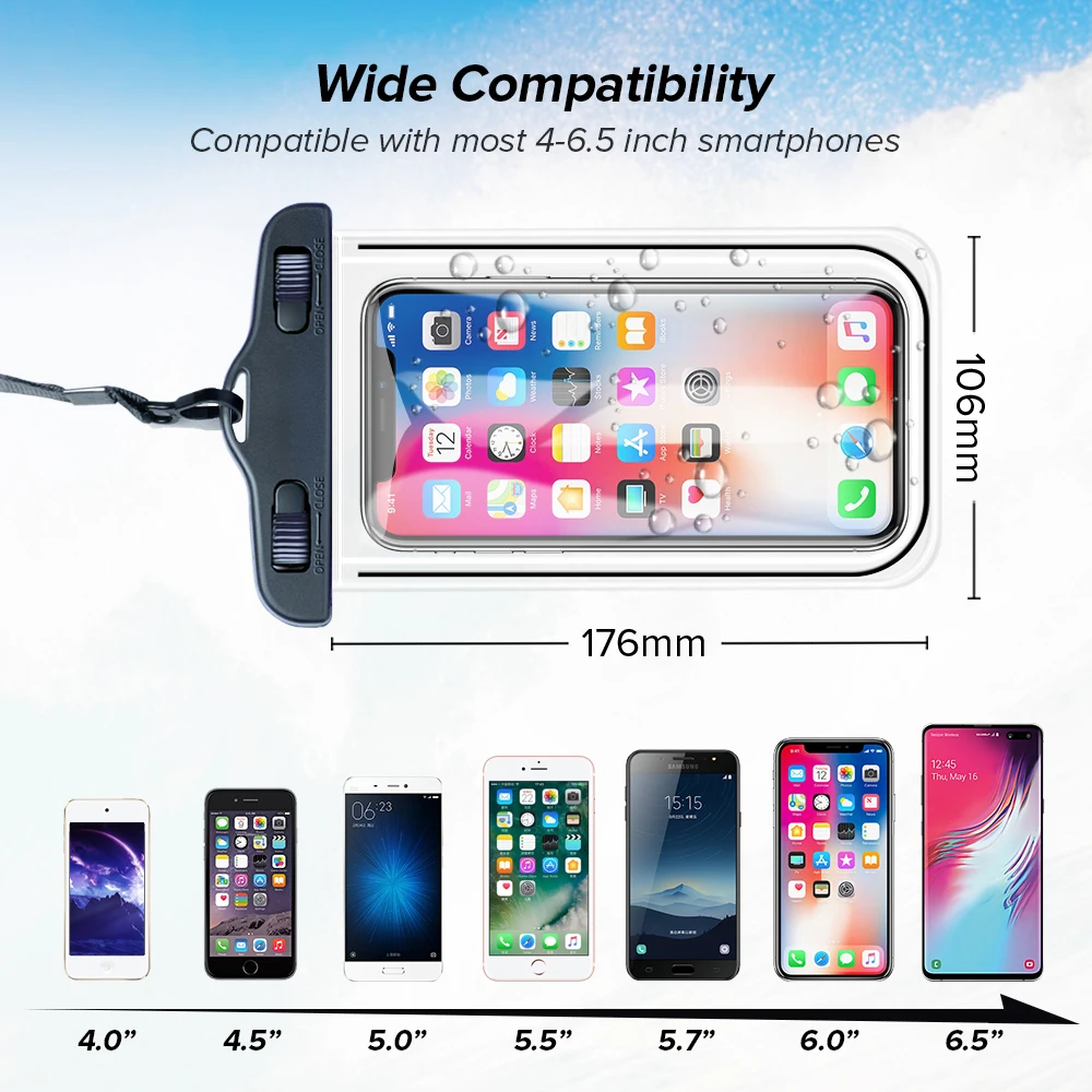 Универсальный Водонепроницаемый Чехол для iPhone 11 Pro Max XS Max XR X 6 8 7 Plus для samsung S10 S9 S8 водонепроницаемая сумка чехол для мобильного телефона