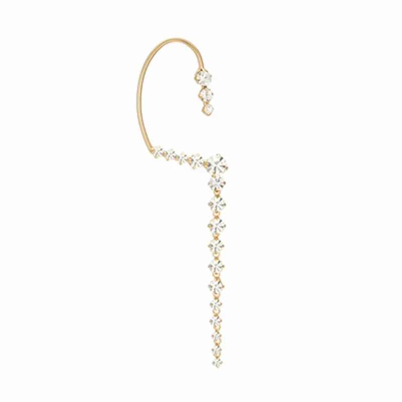 1 шт., женские серьги-манжеты с большими ушками, новинка, яркие висячие ...