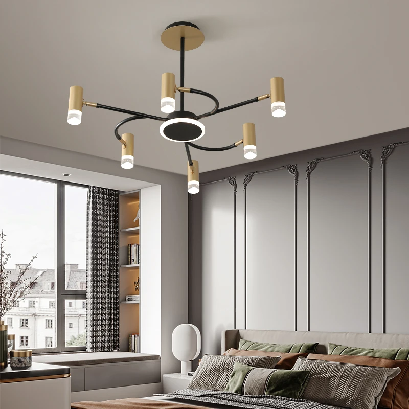 Скандинавская светодиодная Люстра для гостиной спальни комнаты учебы lustre de plafond