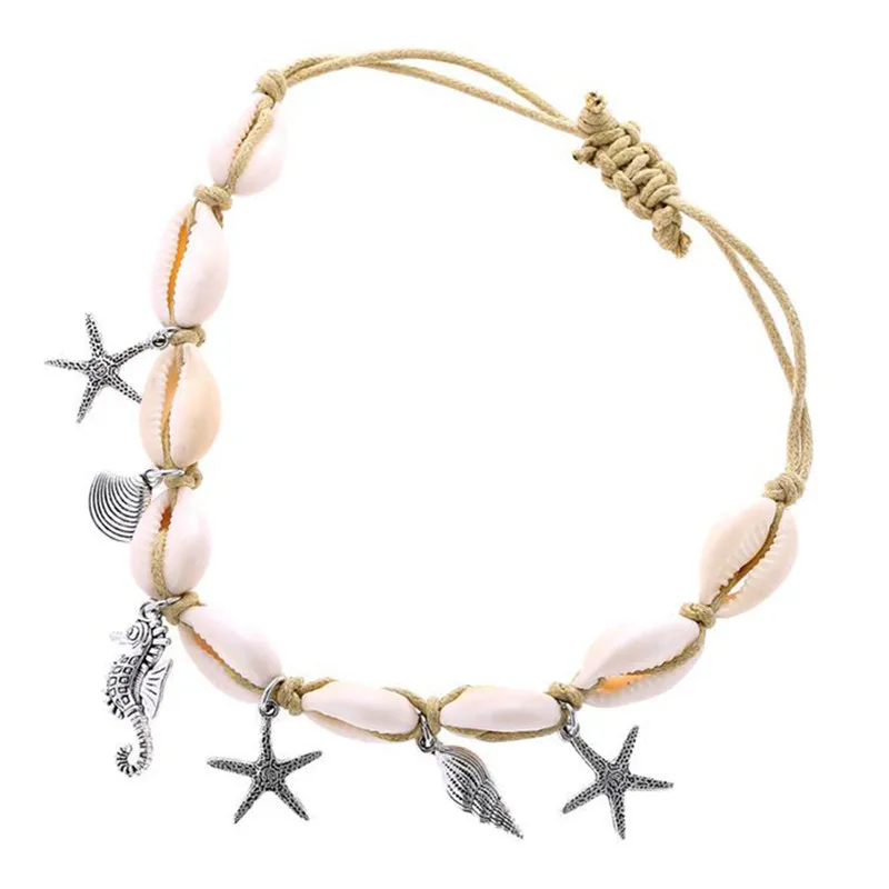 1 шт. Boho Starfish бусины значки на руки лодыжки море Сандалеты пляж бижутерия для ног