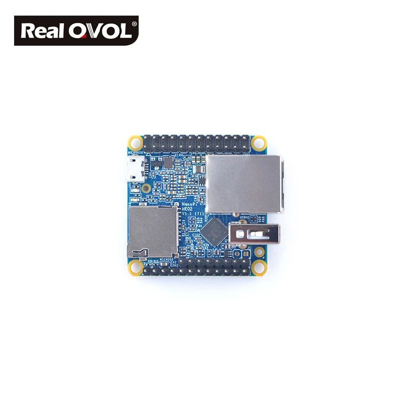  RealQvol FriendlyARM NanoPi NEO2 v1.1 su placa de desarrollo más rápido que Raspberry PI de 40X40mm