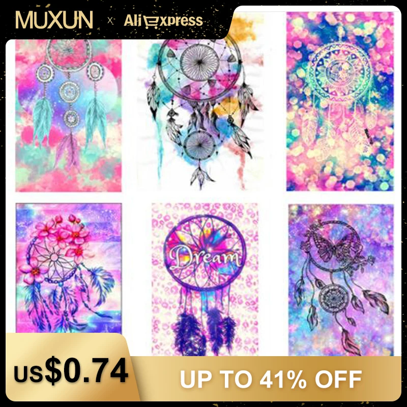 

Diamond Embroidery Painting Indian Dream Catcher Of Cross Stitch Resin Full Circular Diamond Painting Feathers Home Decor Jq379