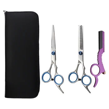 

4pcs Barber Accessories Hair Scissors Barberia Barbearia Scissors Stainless Steel Barber Tools Portable Barber Suit For Home