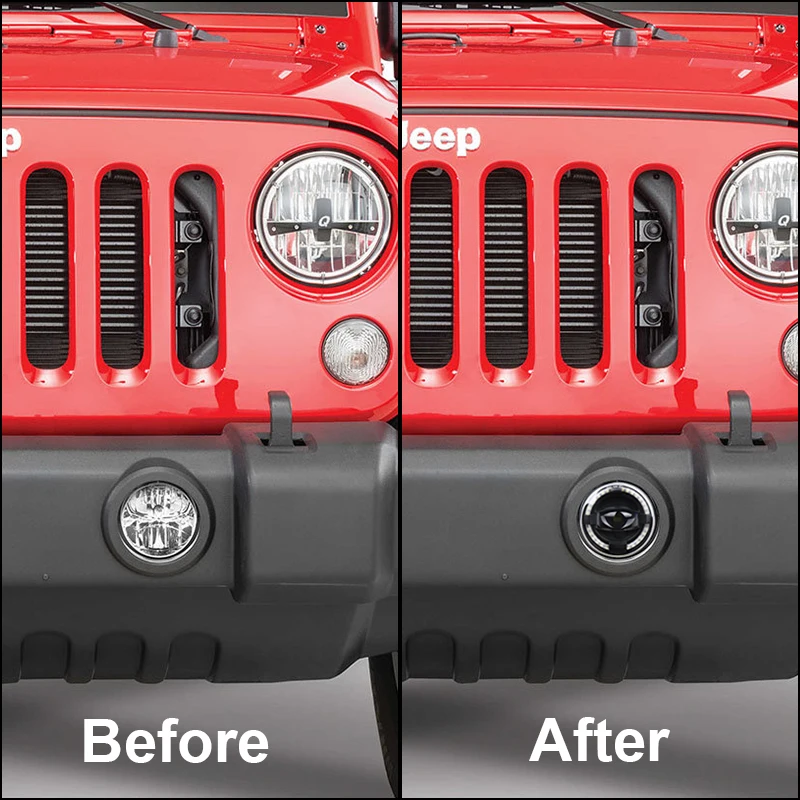 30 Вт Противотуманные фары для Jeep Wrangler JK 2007- 12 В 4 дюйма круглые светодиодные противотуманные фары для Jeep JK