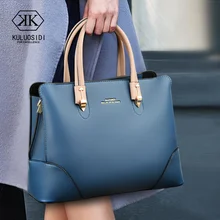 

Luxury Women's Bag Leather Handbags Brand Contract Color Shoulder Bags for Women 2021 Female Ladies Hand Bags Elegant
