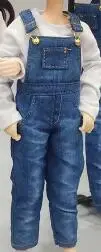 Кукла Blyth одежда футболка с длинными рукавами/комбинезон штаны для ob24, OB27, azone Blyth брюки 1/6 кукла аксессуары Одежда - Цвет: bib pant and shirt