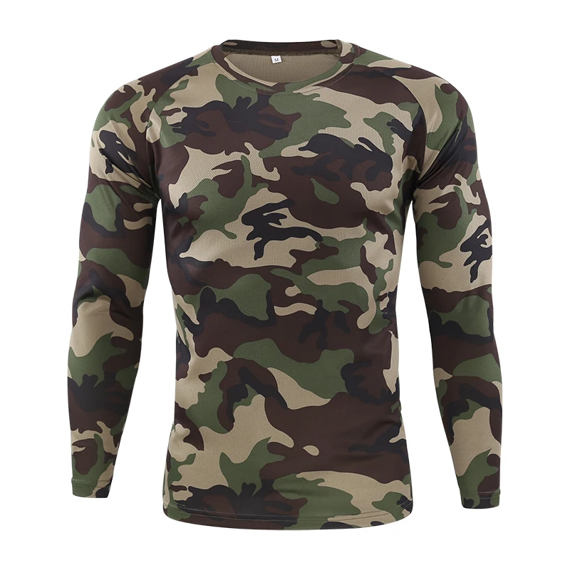 Realtree/камуфляжная охотничья рубашка с длинным рукавом, Охотничья футболка, осенняя одежда для охоты - Цвет: Jungle camouflage