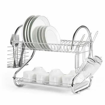 

2020 Storage Holder Rack Kitchen Organizer Multifunction Stainless Steel DIY Kitchen Shelf Rack Wall Drain Dish Rack Organizer