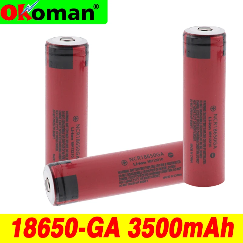 100% Новый оригинальный 18650 GA 3 7 v 3500 mah литиевая аккумуляторная батарея для