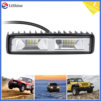 

48W 4.9in 16LED 6000K Car Led Light Car SUV Flood Beam Work Light Driving Aluminum Lamp Bar Fog Lights For Truck Car Work Lamp