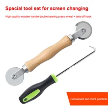 

Hand Tools Screen Window Spline Roller Rubber Strip Hook Gauze Wheel Home Window Installation Supplies Screen Rolling Tool