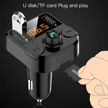 

Car Handsfree Wireless Bluetooth Kit FM Transmitter Car MP3 Radio Adapter 2 USB Charger FM Modulator Car Accessories