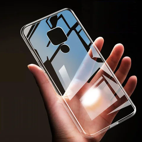 Phone Case for Huawei Mate 20 Pro Lite Mate20 X Soft TPU Cover Clear Transparent 360 Full Protective Back Gel Conques