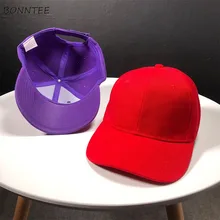 Бейсболка s Женская однотонная Корейская стильная хип-хоп унисекс универсальная Harajuku женская s Регулируемая смешная шапка солнцезащитный козырек высокое качество