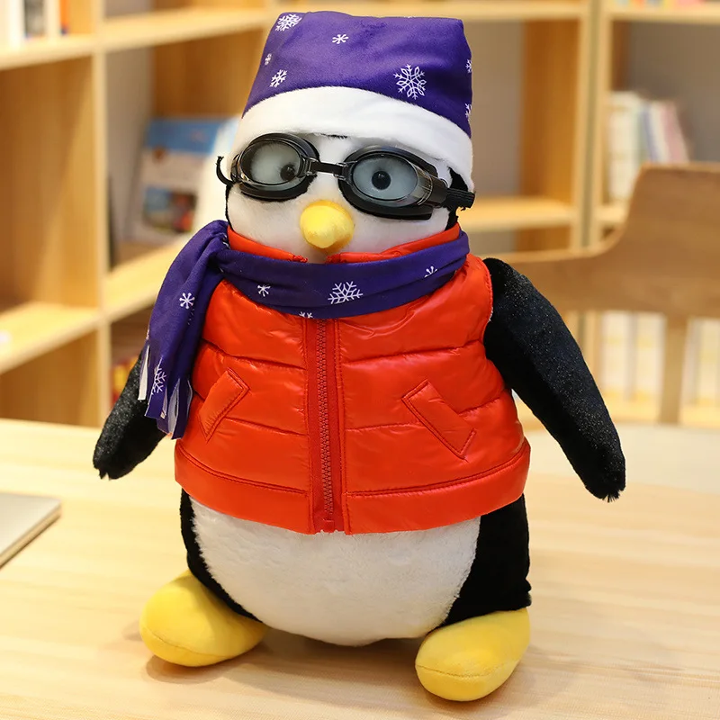 30 см Пингвин Hugsy плюшевые игрушки мягкие чучело милая Кукла Детская подарок на день рождения Рождество