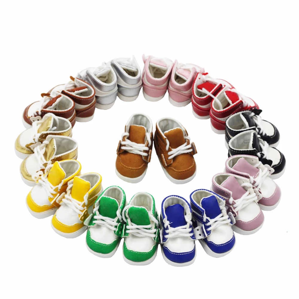 Doll Shoes 5*2.8cm for 14.5 Inch Doll and 20cm Plush EXO Toy Boots Accessories