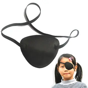 

1PC Unisex Black Single Eye Patch Washable Adjustable Concave Eye Patch Adult Kid Medical Patch Sleep Aid Pirate Cosplay Costume