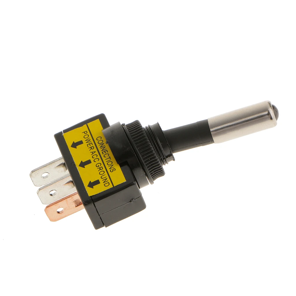 12V 20A Car Auto Blue LED Light Toggle Rocker Switch 3 Pin 3P SPST On/Off