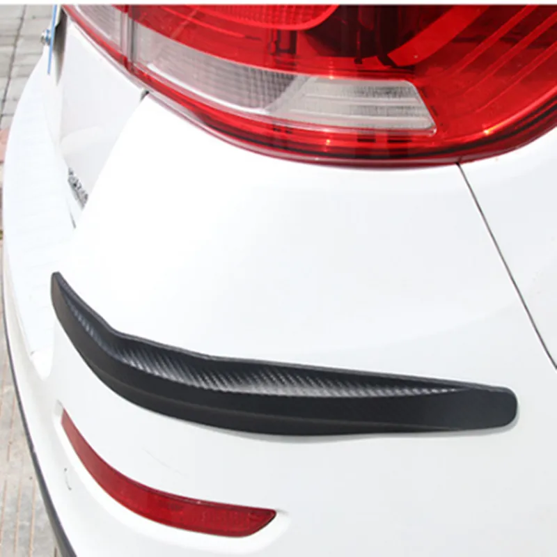 Bumper Corner Protector 2/4Pc 40x5/14x2.5CM Car Bumper Anti-Scratch Strips Sticker Body Molding valance chin