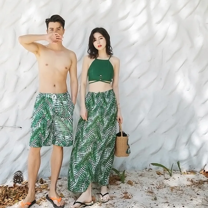 

INS Three-piece Set Skirt Set WOMEN'S Swimsuit qing lv shi Small Bust-Universal Seaside Beach Immortal Bikini