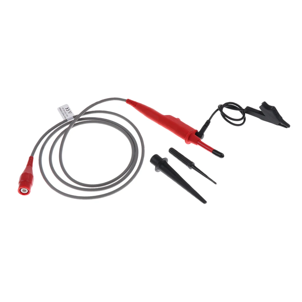 300MHz Oscilloscope High Voltage Clip Probe, X100, Max. 5000V,100:1 Oscilloscope Probe for Tektronix HP