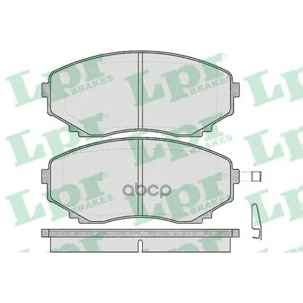 Колодки Тормозные Mazda Mpv 99- Передние С Инд.Износа Lpr 05p570 Lpr арт. 05P570