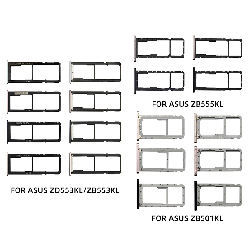 

New SIM Card Tray Replacement Parts SIM Card Slot Holder For ASUS Zenfone ZB501KL ZB555KL ZB553KL/ZD553KL