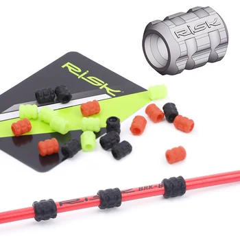 

5Pcs Bike Brake Cable Protector, Cable Frame Wrap Protector O-Ring Donuts Line Tube