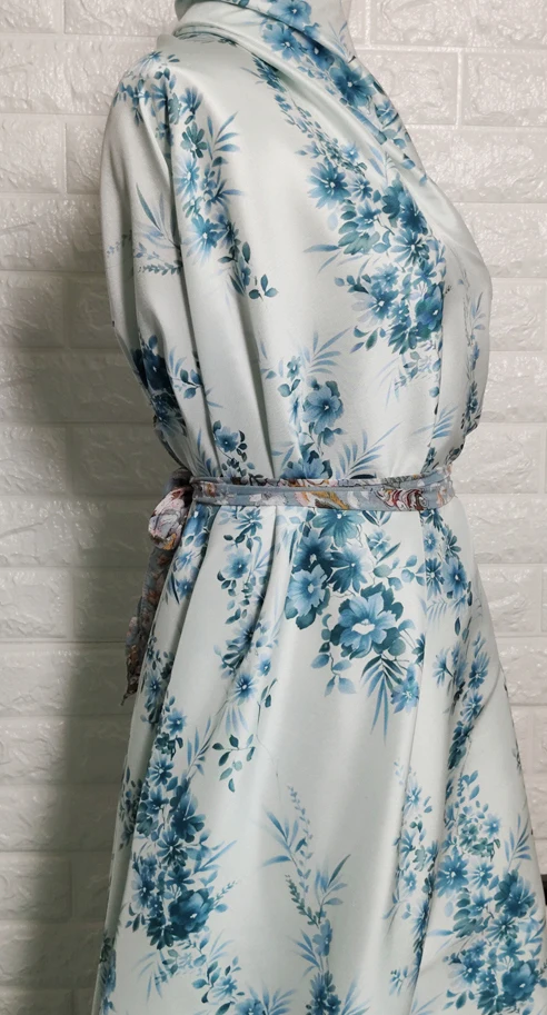 100 см* 114 см элегантный шелк doupion ткань чистый шелк свадебное платье Материал синий