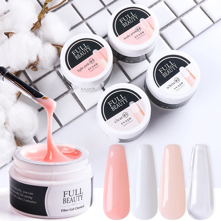 Description Picture 4 of itemAcrylic UV Extension Nail Gel Glue Quick Building 15ml UV LED Gel Nail Forms Tips Polish Prolong Nail Varnish Construction Tools