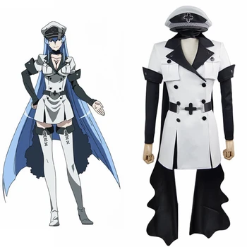 

Unisex Anime Cosplay Akame ga KILL! Esdese Esdeath Cosplay Costumes Suit Sets Customized Size