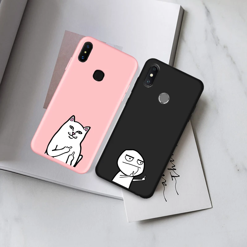 

Funny Cartoon Man Phone Case for Samsung galaxy A50 A30 A70 A80 A10 A20 A40 A60 M10 M20 M30 M40 Middle Finger Soft Silicon Cover