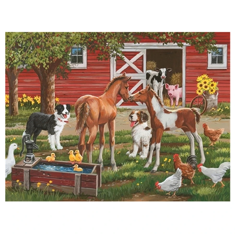 Mosaic Full Laid Daimond Painting Rhinestones Embroidery animal horse 5D Diamond Painting Cross Stitch Handwork home decor_副本