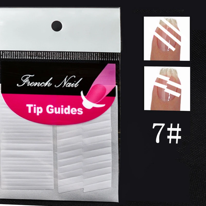 8 пачек наклейки для ногтей дизайн французский маникюр на ногти руководство DIY