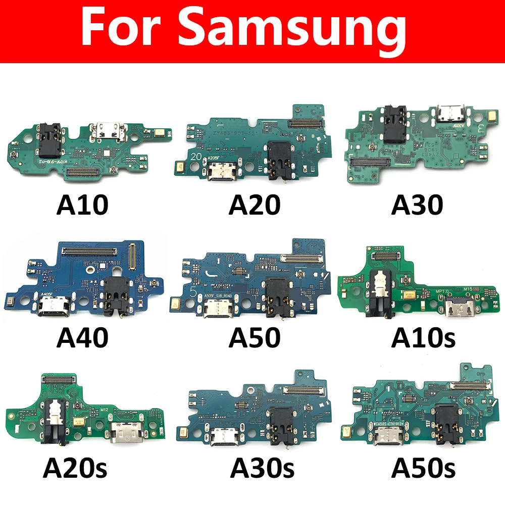 Док-станция с USB-разъемом для зарядки плата гибким кабелем Samsung A02S A12 A10 A10S A20 A20S A21S