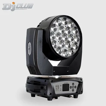 

19X15W Zoom Beam Wash Moving Head Light For Stage Lighting Effect With Rgbw 4In1 Led And Dmx Control Dj Disco And Nightclub