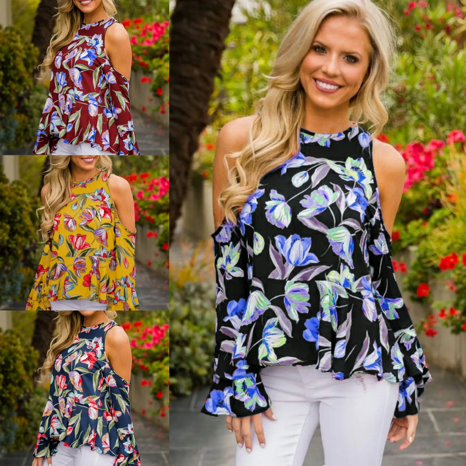 off the shoulder yoga tops