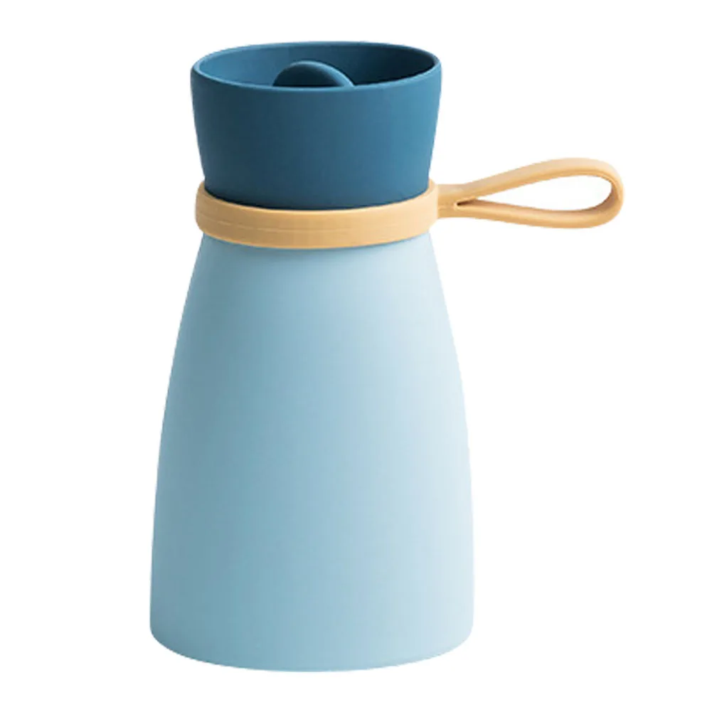 Blue 380ml Домашний офис грелка для рук силиконовая зимняя вязаная крышка холодный компресс с ручкой портативный Теплоизоляционный мешок грелка лето - Цвет: Blue 380ml