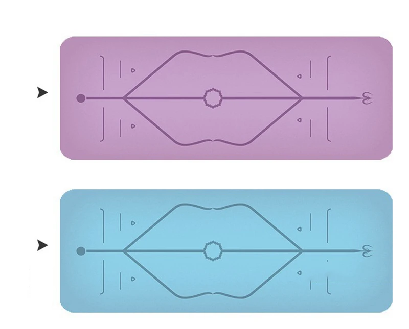 1830*610*6 мм ТПЭ Коврик для йоги с позиционной линией нескользящий коврик для начинающих экологический фитнес гимнастический коврик Домашний коврик
