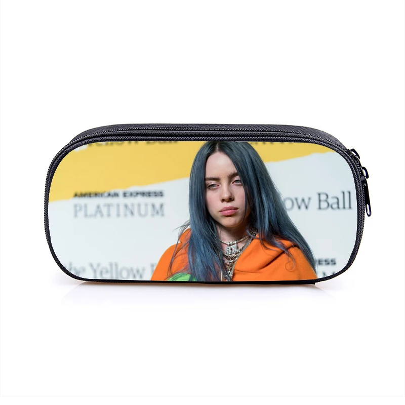 15 Косметический Чехол Billie Eilish s, сумка-карандаш для женщин, косметички для девочек-подростков, футляр для карандашей, школьный чехол, принадлежности - Цвет: 15