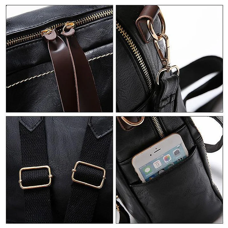 Классический рюкзак из искусственной кожи Ms. Backpack школьный рюкзак для девочек