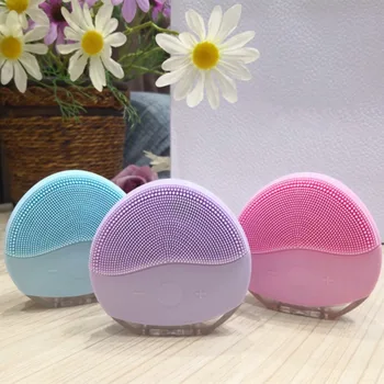 

New USB Facial Cleansing Brush Vibration Face Cleaner Silicone Deep Pore Cleaning Electric Massage Soft Face Skin Care