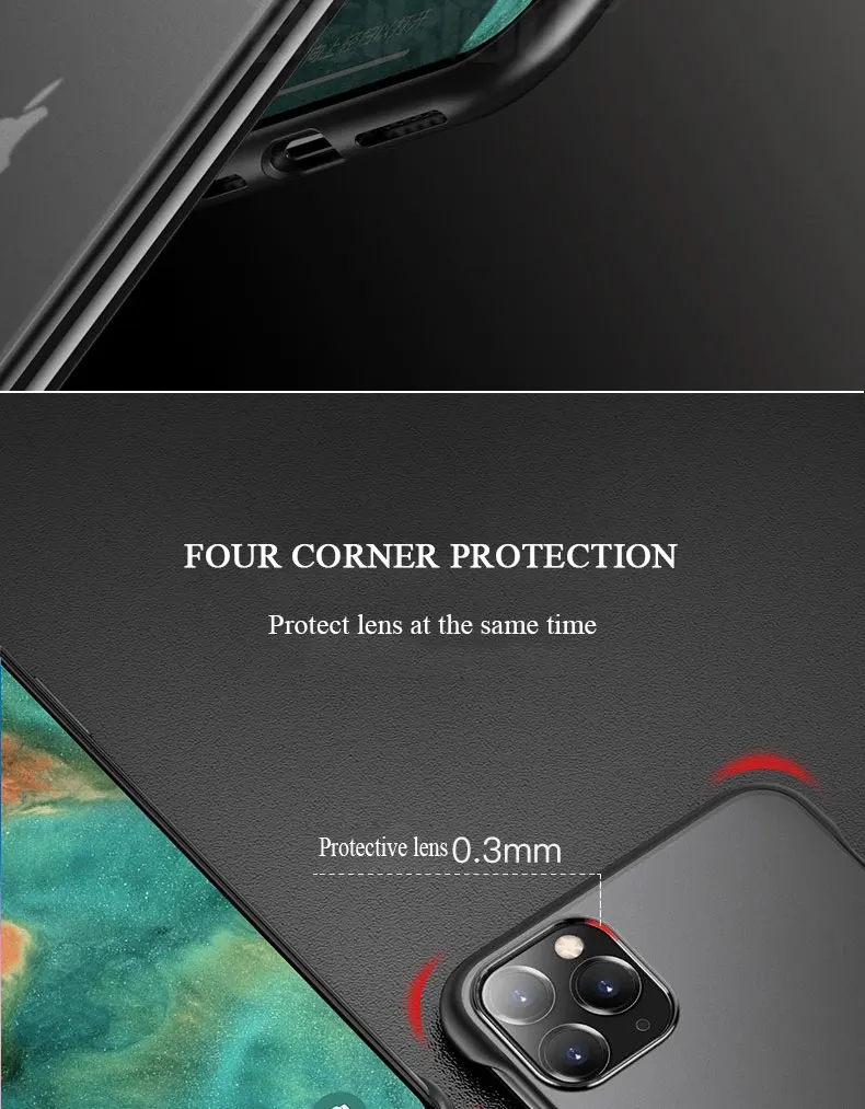 11 Pro Чехол для iPhone 11 Pro Max чехол матовый безрамочный чехол для телефона для iPhone 11 Pro Max противоударный без оправы, бесплатный кольцевой ремешок